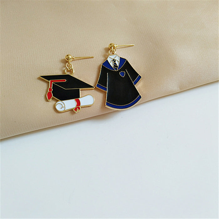 Wholesale Earrings Alloy Personality Hats Clothes JDC-ES-AiMei021