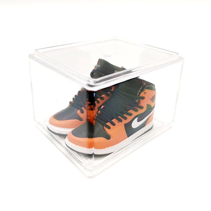 Wholesale Enamel Sneakers Plastic Transparent Box Keychains Ornaments JDC-KC-TuoH008