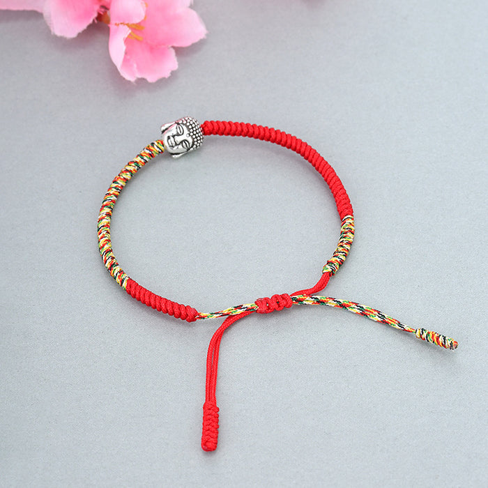 Wholesale King Kong Knot Red Rope Bracelet Hand Braided Buddha bracelet MOQ≥3 JDC-BT-QiuX021