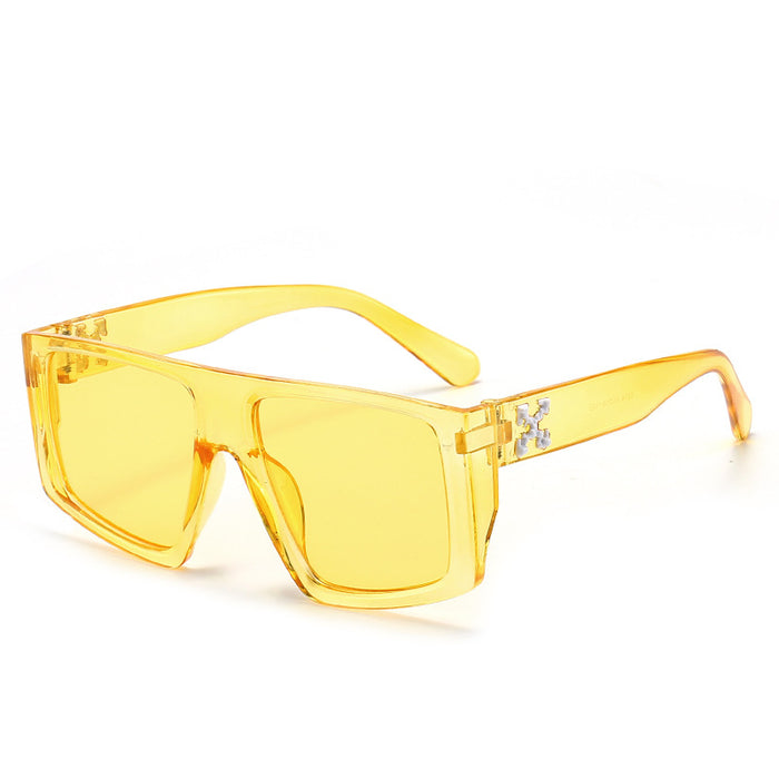 Wholesale Candy Color Sunglasses Large Frame Polygon Glasses JDC-SG-JunY005