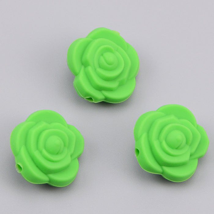 Wholesale 100PCS Bubblegum Beads Rose Silicone DIY Bead Ballpoint Pen JDC-DIY-ZhiS005