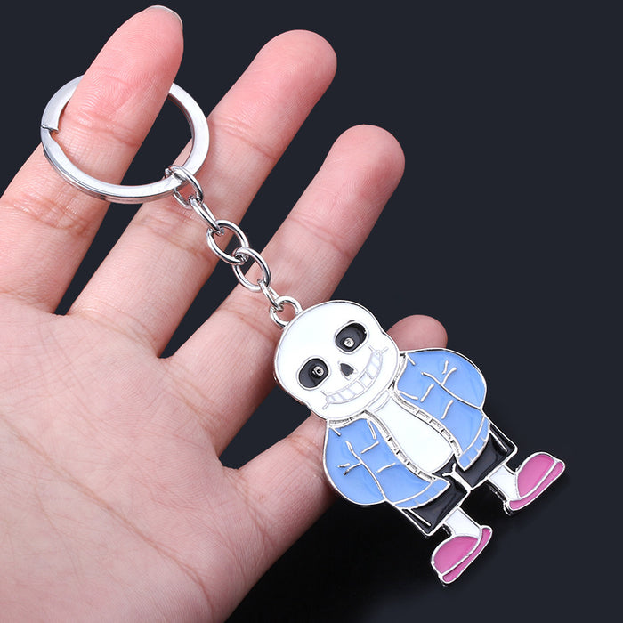 Wholesale Skull Cartoon Keychain Halloween Metal Pendant JDC-KC-YouM005