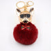 Jewelry WholesaleWholesale French Bulldog Alloy Faux Hair PVC Hairball Pom Pom  Keychain JDC-KC-Zuge017 Keychains 祖格 %variant_option1% %variant_option2% %variant_option3%  Factory Price JoyasDeChina Joyas De China