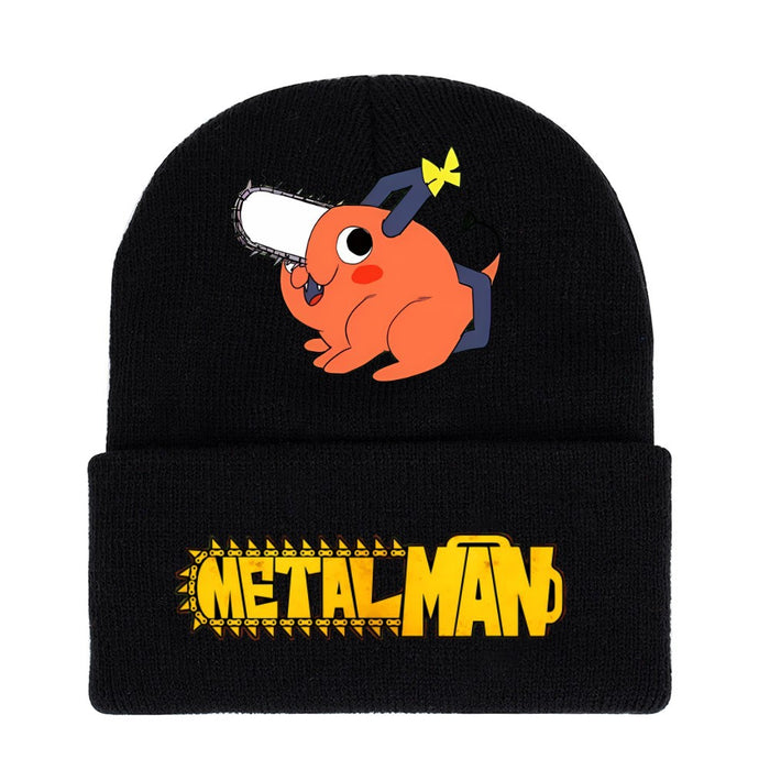 Wholesale Hat Acrylic Warm Cartoon Printing Roll Brim Knit Hat (M) JDC-FH-WDM008