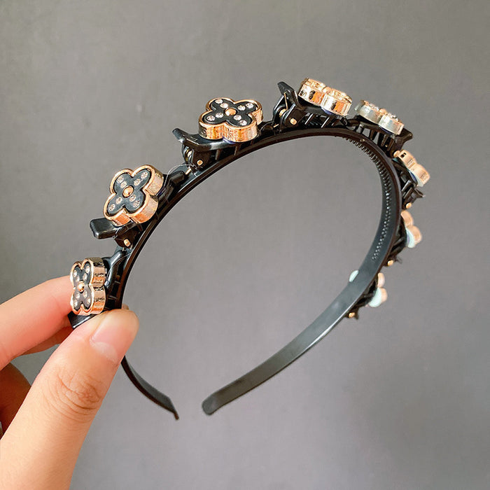 Jewelry WholesaleWholesale Pearl Rhinestone Hair Band JDC-HD-XinR003 Headband 新柔 %variant_option1% %variant_option2% %variant_option3%  Factory Price JoyasDeChina Joyas De China