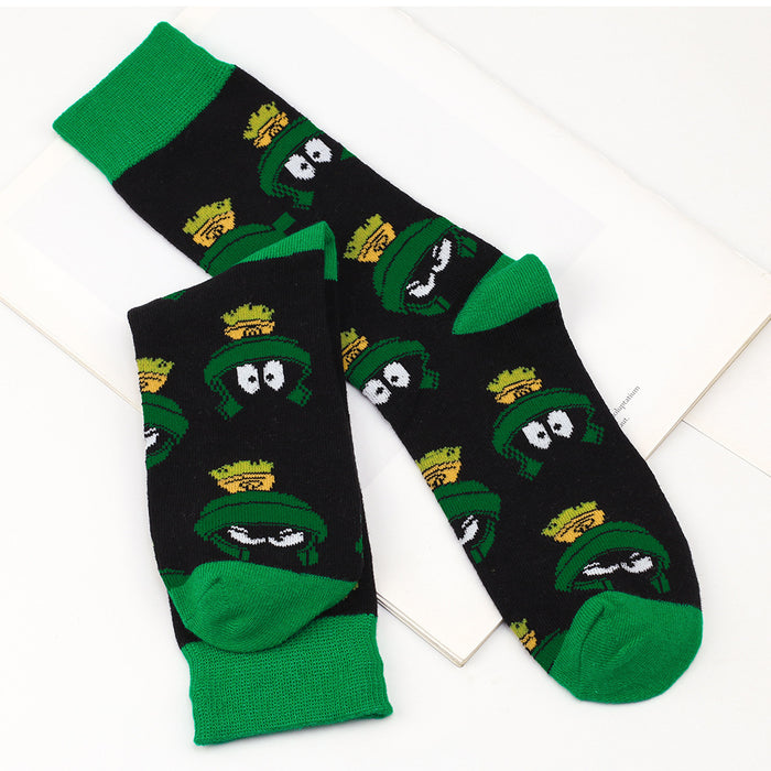 Wholesale Socks Cotton Funny Cartoon Frog Medium Tube MOQ≥3 JDC-SK-XQ006