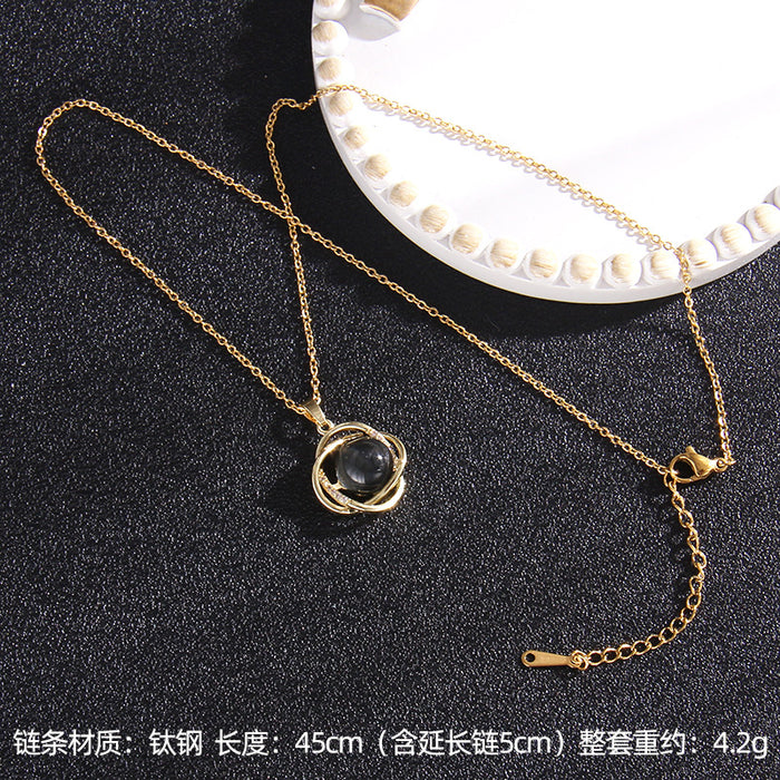 Jewelry WholesaleWholesale Copper Zircon Titanium Steel Thermostable Necklace JDC-NE-RongS004 Necklaces 荣硕 %variant_option1% %variant_option2% %variant_option3%  Factory Price JoyasDeChina Joyas De China