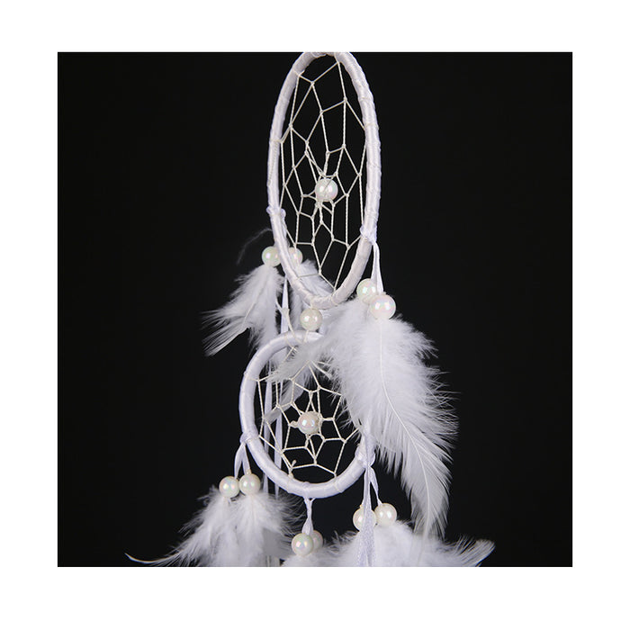 Wholesale Lace Feather Dreamcatcher Home Ornament Wind Chime MOQ≥2 JDC-DC-JunX019