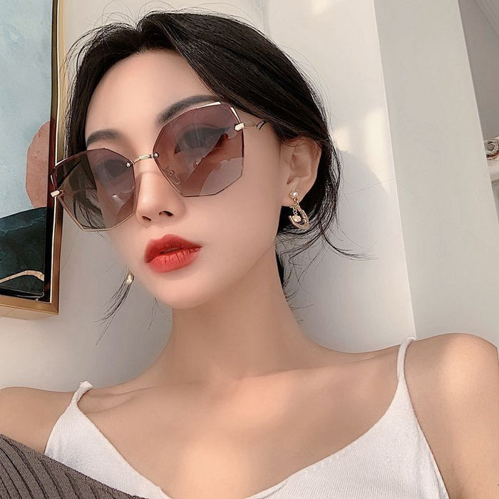 Jewelry WholesaleWholesale Cut Edge Blackout Sunglasses Women Fashion MOQ≥2 JDC-SG-BoL002 Sunglasses 博靓 %variant_option1% %variant_option2% %variant_option3%  Factory Price JoyasDeChina Joyas De China