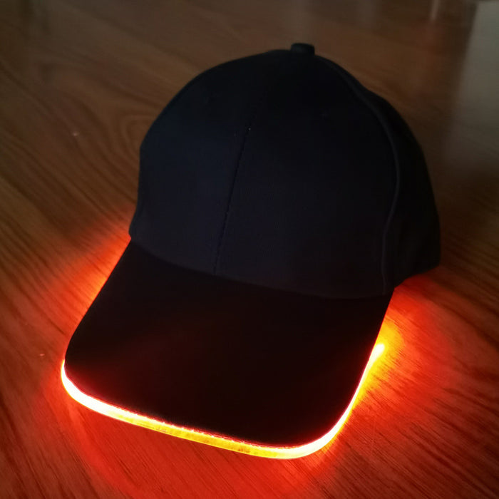 Wholesale Hat Cotton LED Fiber Optic Casual Peaked Cap JDC-FH-JMHT001