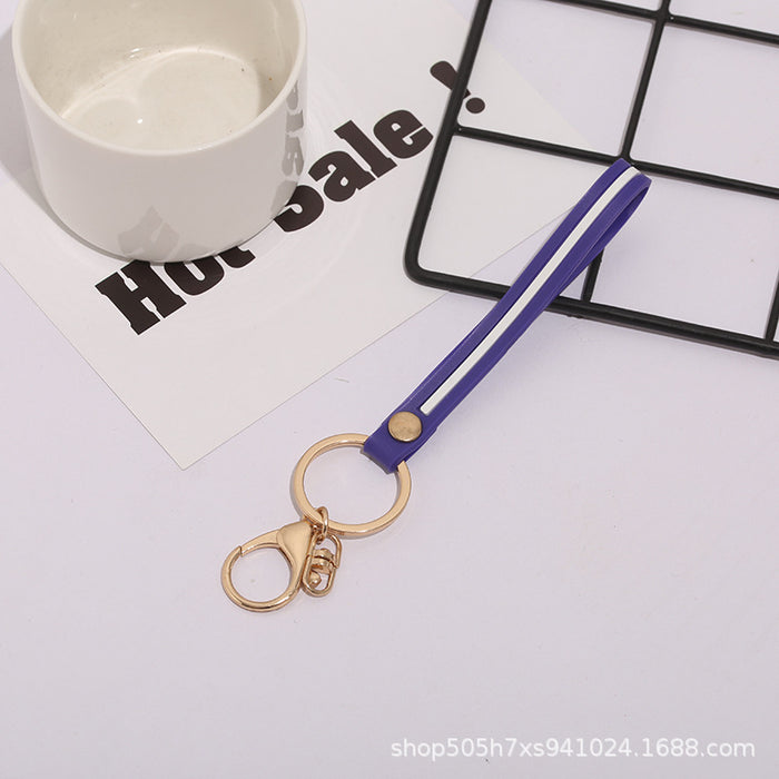 Wholesale Keychain PVC Soft Glue One Line Creative Lanyard MOQ≥10 JDC-KC-ZaoYang006