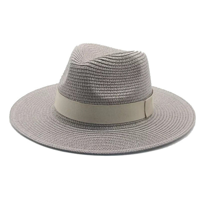 Jewelry WholesaleWholesale Black Belt Outdoor Beach Straw Hat JDC-FH-Guanchuan003 Fashionhat 冠川 %variant_option1% %variant_option2% %variant_option3%  Factory Price JoyasDeChina Joyas De China