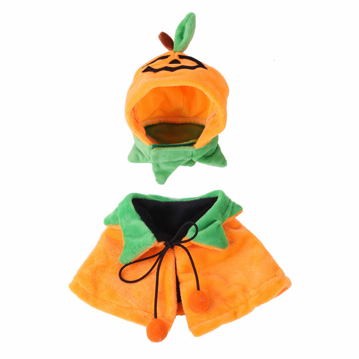 Wholesale Pet Decorations Halloween Pumpkin Double Sided Dog Cape MOQ≥2 JDC-PD-Miaodi010