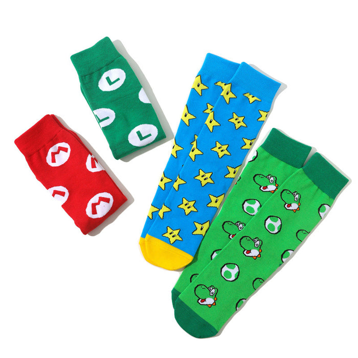 Wholesale socks cotton mushroom cartoon MOQ≥8 JDC-SK-HuiHe024