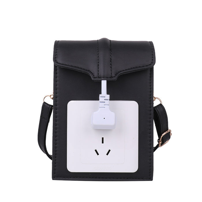 Wholesale retro contrast color personality socket small square bag JDC-SD-Yimien004