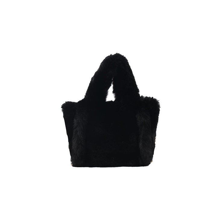 Wholesale Shoulder Bag Plush Mink Fleece Texture Solid Color Portable Diagonal JDC-SD-Chunyao002