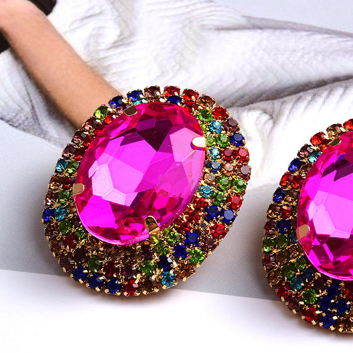 Jewelry WholesaleWholesale Color Rhinestone Crystal Earrings JDC-ES-SK100 Earrings 深刻 %variant_option1% %variant_option2% %variant_option3%  Factory Price JoyasDeChina Joyas De China