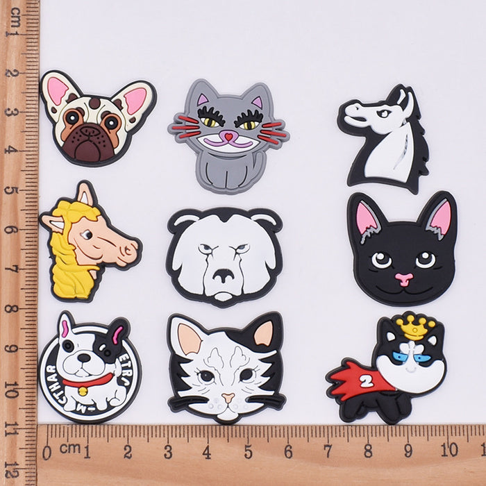 Wholesale Croc Charms Random 100pcs Cartoon Cute PVC DIY Accessories JDC-CCS-SWen005