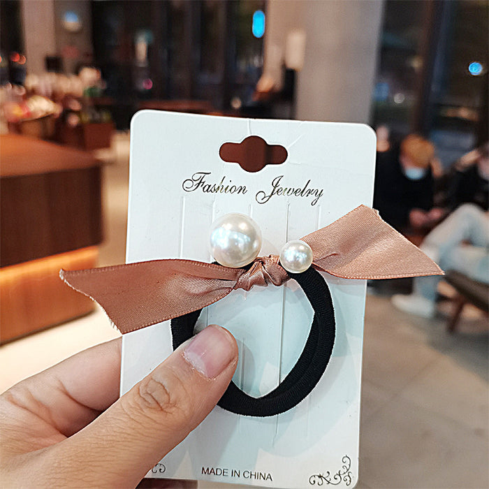 Jewelry WholesaleWholesale Pearl Hair Ring Towel Ring Seamless Hair ScrunchiesJDC-HS-Linxiu001 Hair Scrunchies 灵秀 %variant_option1% %variant_option2% %variant_option3%  Factory Price JoyasDeChina Joyas De China