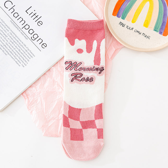 Wholesale Socks Cotton Pink Cute Bear Socks JDC-SK-JTing006