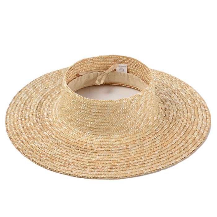 Wholesale hat fashion simple empty top hat summer seaside holiday sunshade MOQ≥3 JDC-FH-LLZ001