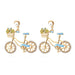 Jewelry WholesaleWholesale cartoon bike diamond contrast oil drip pearl earrings JDC-ES-MY250 Earrings 曼茵 %variant_option1% %variant_option2% %variant_option3%  Factory Price JoyasDeChina Joyas De China