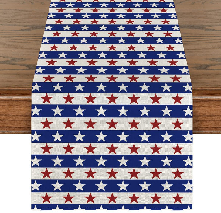 Wholesale 4th of July Independence Day Linen Dinner Table Coaster MOQ≥2 JDC-TC-OuH002