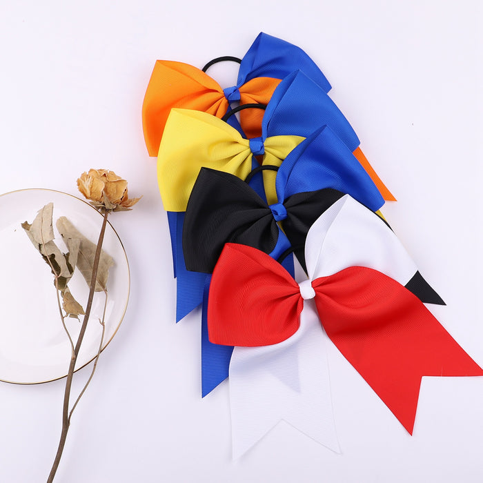 Jewelry WholesaleWholesale double color dovetail bow children hair band JDC-HS-YL060 Hair Scrunchies 雅伦 %variant_option1% %variant_option2% %variant_option3%  Factory Price JoyasDeChina Joyas De China