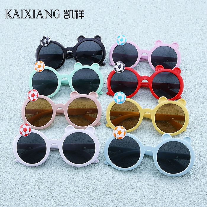 Jewelry WholesaleWholesale children's anti ultraviolet football Sunglasses JDC-SG-KaiX009 Sunglasses 凯祥 %variant_option1% %variant_option2% %variant_option3%  Factory Price JoyasDeChina Joyas De China