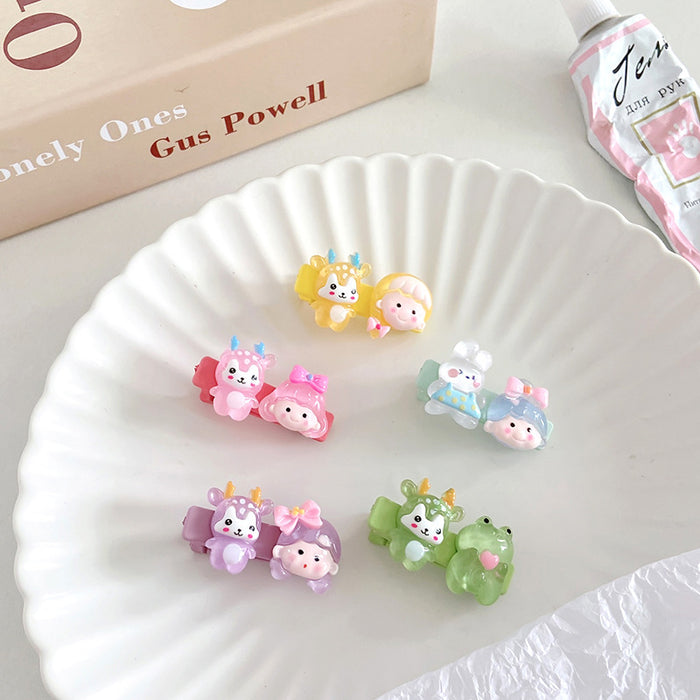 Wholesale plastic cute cartoon kids hair clip JDC-HC-RXi016