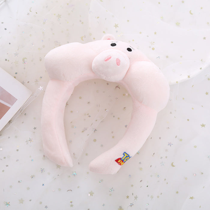 Wholesale headband cloth cartoon ham pig plush MOQ≥2 JDC-HD-MiaoKe001