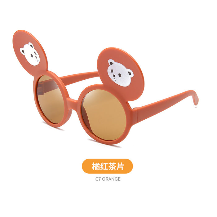 Jewelry WholesaleWholesale children's cartoon big ears cute bear PC glasses JDC-SG-KaiX006 Sunglasses 凯祥 %variant_option1% %variant_option2% %variant_option3%  Factory Price JoyasDeChina Joyas De China