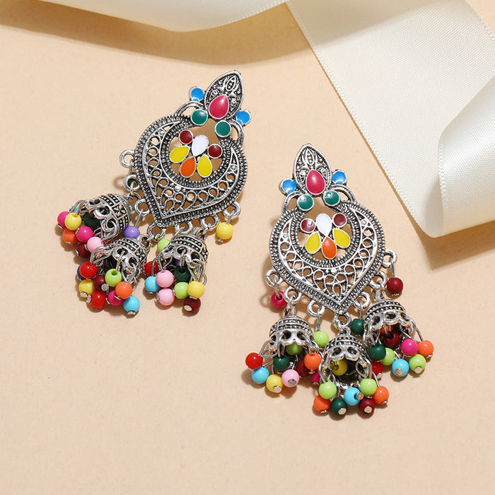 Jewelry WholesaleWholesale fringe bohemian alloy stud earrings JDC-ES-KaiQ005 Earrings 凯庆 %variant_option1% %variant_option2% %variant_option3%  Factory Price JoyasDeChina Joyas De China