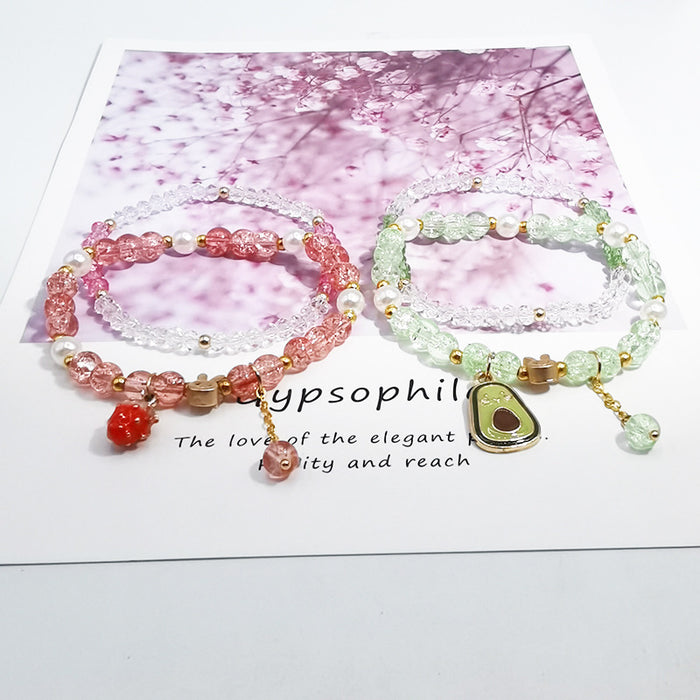 Wholesale summer fresh glass popping crystal bracelet JDC-BT-LiM010