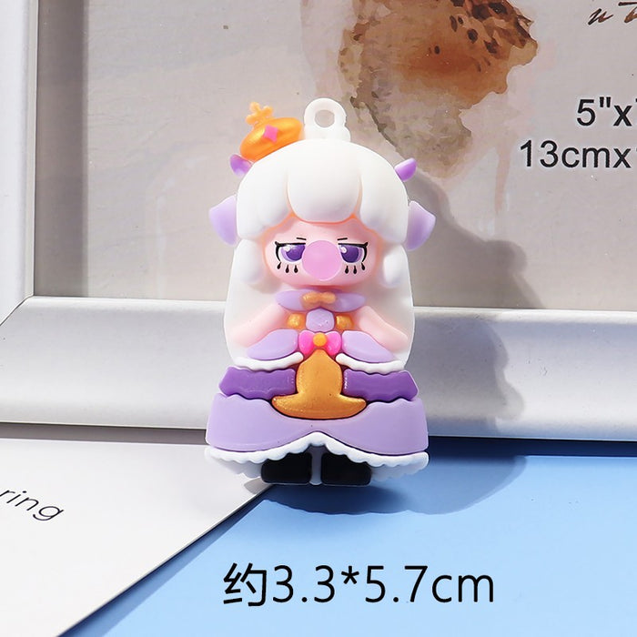 Jewelry WholesaleWholesale Cartoon Resin Doll Cream Glue Phone Case DIY Keychain JDC-DIY-YChang001 DIY 勇闯 %variant_option1% %variant_option2% %variant_option3%  Factory Price JoyasDeChina Joyas De China