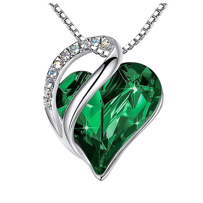 Wholesale Heart Shaped Geometric Birthstone Necklace JDC-NE-KaiS001