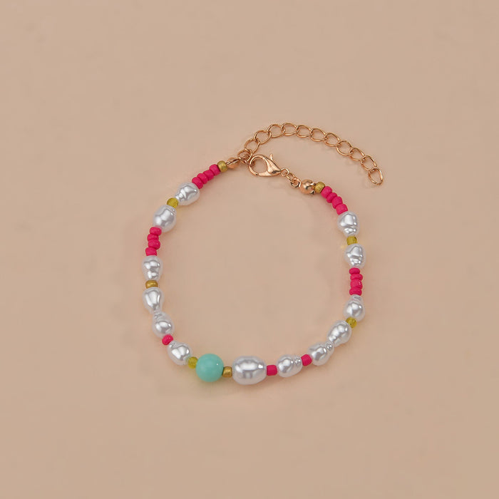 Jewelry WholesaleWholesale color rice bead pearl alloy bracelet JDC-BT-XYing002 Bracelet 欣滢 %variant_option1% %variant_option2% %variant_option3%  Factory Price JoyasDeChina Joyas De China