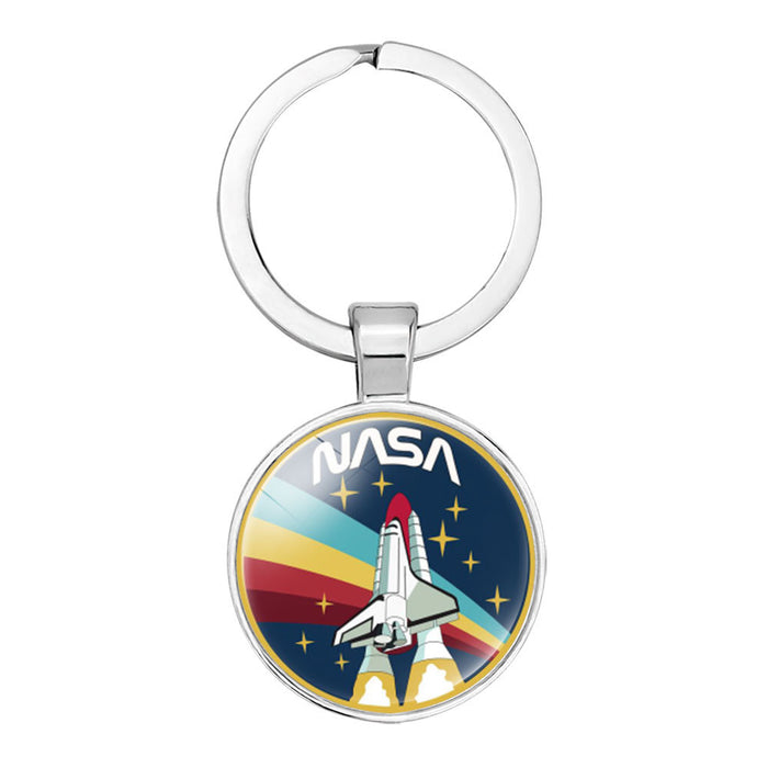 Wholesale NASA Glass Alloy Keychain JDC-KC-NH001