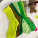 Jewelry WholesaleWholesale thin cotton green mid tube socks JDC-SK-QiuEr003 Sock 秋尔 %variant_option1% %variant_option2% %variant_option3%  Factory Price JoyasDeChina Joyas De China