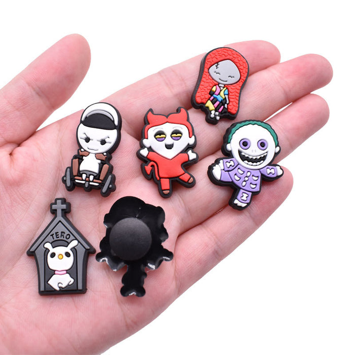 Wholesale Random 100pcs Cartoon Cute PVC DIY Accessories Croc Charms (M) JDC-CCS-RYY046