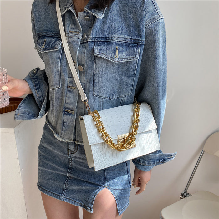 Wholesale PU Crocodile Texture Shoulder Bag JDC-SD-HZD032