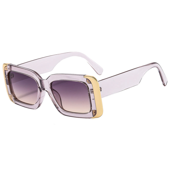 Wholesale Sunglasses PC Retro Metal Side Long Frame MOQ≥2 JDC-SG-MinL007