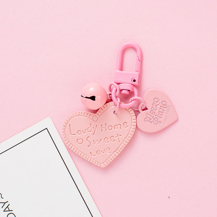 Wholesale Color Heart Leather Keychain JDC-KC-QiaM010