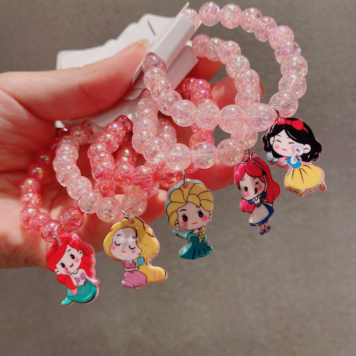 Wholesale baby girl children cartoon jewelry princess bracelet MOQ≥10 JDC-BT-Jianman001