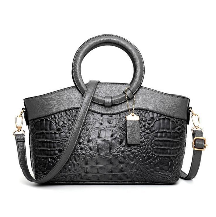 Wholesale Shoulder Bag PU Crocodile Pattern Ring Diagonal Cross Portable JDC-SD-Gediao002