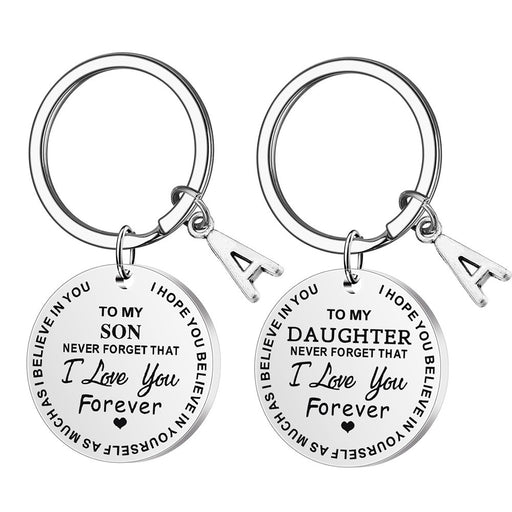 Jewelry WholesaleWholesale stainless steel 26 letter keychain MOQ≥2 JDC-KC-ShangQ009 Keychains 上泉 %variant_option1% %variant_option2% %variant_option3%  Factory Price JoyasDeChina Joyas De China