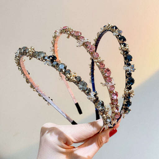 Jewelry WholesaleWholesale crystal rhinestone hair band JDC-HD-CR001 Headband 楚柔 %variant_option1% %variant_option2% %variant_option3%  Factory Price JoyasDeChina Joyas De China