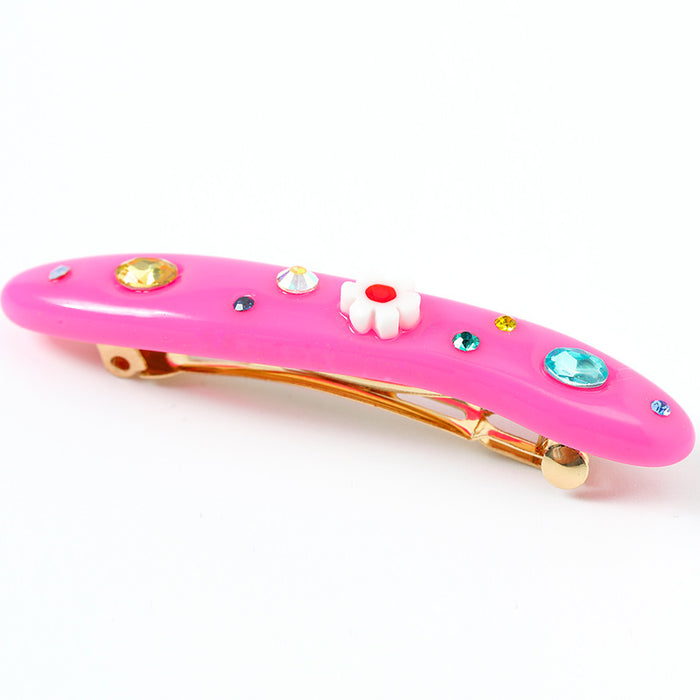 Wholesale Candy Color Resin Diamond Enamel Hair Clip JDC-HC-Kenjie001