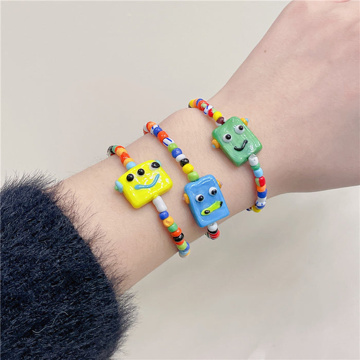 Jewelry WholesaleWholesale little monster beaded adjustable bracelet JDC-BT-Wenhuam001 Bracelet 未闻花名 %variant_option1% %variant_option2% %variant_option3%  Factory Price JoyasDeChina Joyas De China