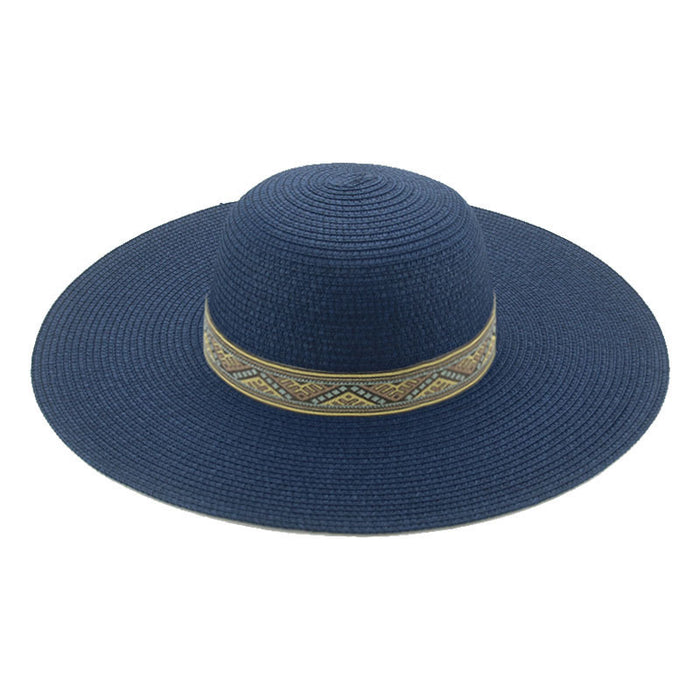 Jewelry WholesaleWholesale Dome Webbing Beach Retro Straw Hat MOQ≥2 JDC-FH-Guanchuan015 Fashionhat 冠川 %variant_option1% %variant_option2% %variant_option3%  Factory Price JoyasDeChina Joyas De China